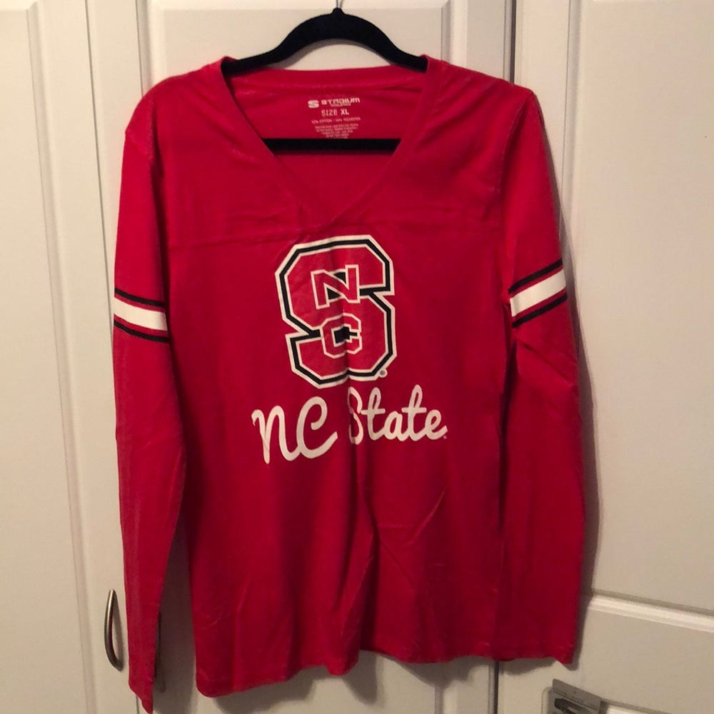 NC State Long Sleeve Glitter T-shirt